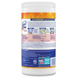 Hot 7 in. x 7.25 in. 1-Ply Disinfecting Wipes - Mango and Hibiscus/White Cleaning & Janitorial Supplies