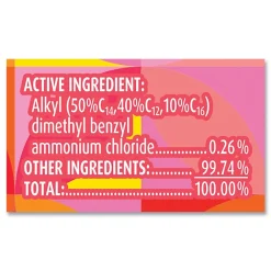 Hot 7 in. x 7.25 in. 1-Ply Disinfecting Wipes - Mango and Hibiscus/White Cleaning & Janitorial Supplies