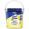 Outlet 6 in. x 8 in. 1-Ply Professional Disinfecting Wipe Bucket - Lemon and Lime Blossom White Cleaning & Janitorial Supplies