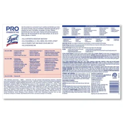 Outlet 6 in. x 8 in. 1-Ply Professional Disinfecting Wipe Bucket - Lemon and Lime Blossom White Cleaning & Janitorial Supplies