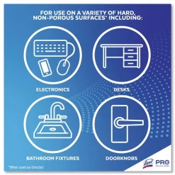 Outlet 6 in. x 8 in. 1-Ply Professional Disinfecting Wipe Bucket - Lemon and Lime Blossom White Cleaning & Janitorial Supplies