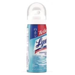 Clearance 1.5 oz Aerosol To Go Disinfectant Spray - Crisp Linen Scent (12/Carton) Cleaning & Janitorial Supplies