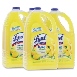 144 oz. Bottle Clean and Fresh Multi-Surface Cleaner - Sparkling Lemon and Sunflower Essence (4/Carton) Cleaning & Janitorial Supplies
