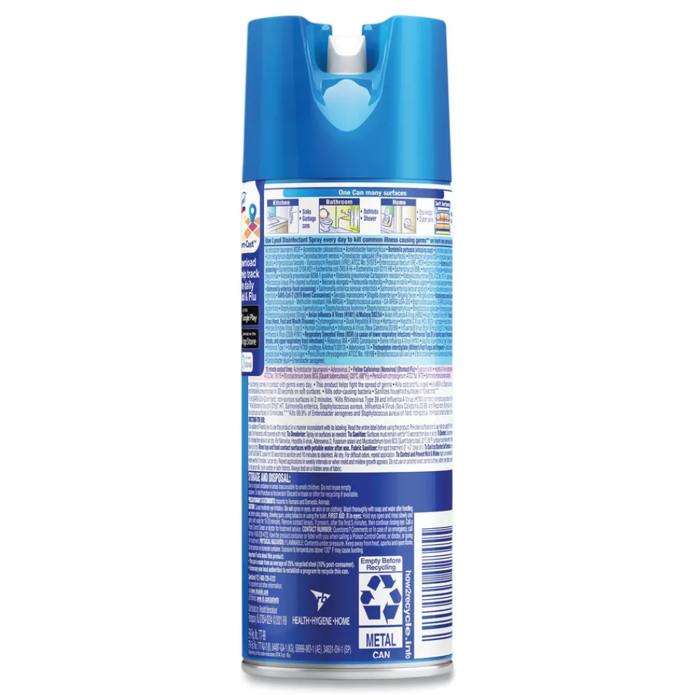 New 12.5 oz. Liquid Disinfectant Spray - Spring Waterfall Scent Cleaning & Janitorial Supplies