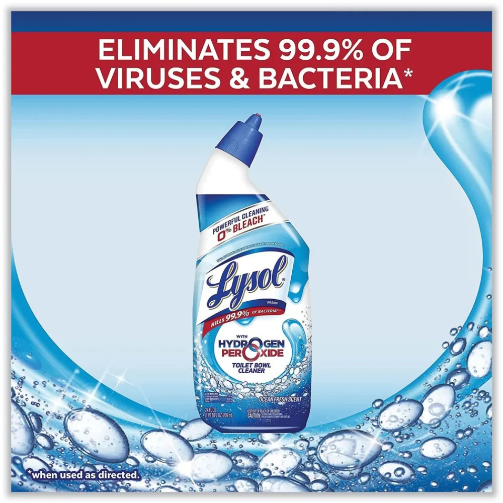 Discount 24 oz Toilet Bowl Cleaner with Hydrogen Peroxide - Ocean Fresh Scent (9/Carton) Cleaning & Janitorial Supplies