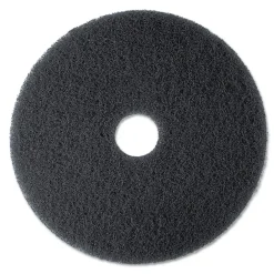Online 7300-19 19 in. Diameter Low-Speed High Productivity Floor Pads 7300 - Black (5/Carton) Cleaning & Janitorial Supplies