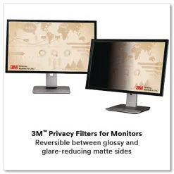 New 16:9 Aspect Ratio Frameless Blackout Privacy Filter for 23 in. Widescreen Flat Panel Monitor Office Accessories