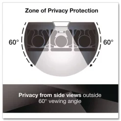 Best 16:9 Aspect Ratio Frameless Blackout Privacy Filter for 24 in. Widescreen Flat Panel Monitor Office Accessories