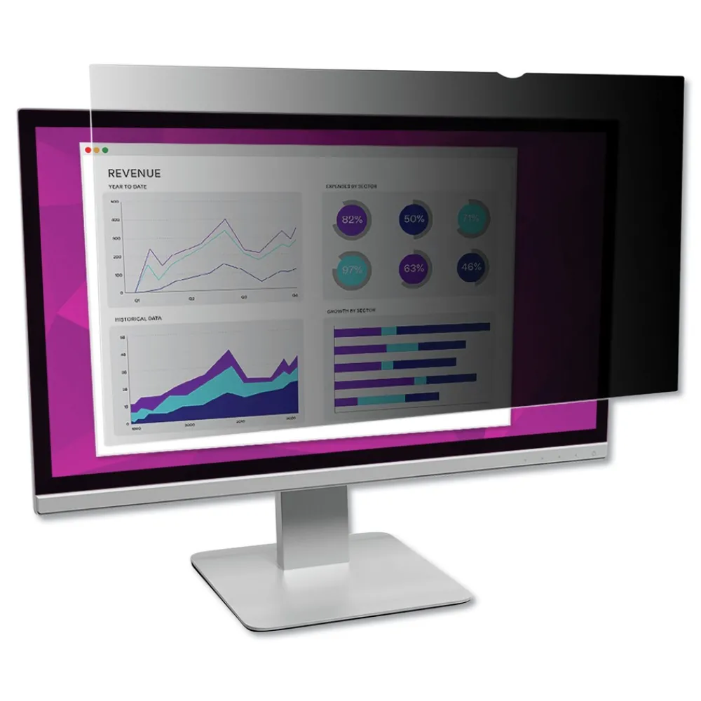 Outlet 16:10 Aspect Ratio High Clarity Privacy Filter for 22 in. Widescreen Flat Panel Monitor Office Accessories