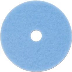 New 20 in. Diameter 3050 Hi-Performance Burnish Pad - Sky Blue (5/Carton) Cleaning & Janitorial Supplies