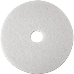 27 in. Diameter Low-Speed Super Polishing Floor Pads 4100 - White (5/Carton) Cleaning & Janitorial Supplies