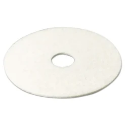27 in. Diameter Low-Speed Super Polishing Floor Pads 4100 - White (5/Carton) Cleaning & Janitorial Supplies