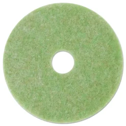 Clearance 20 in. Diameter Low-Speed TopLine Autoscrubber Floor Pads 5000 - Green/Amber (5/Carton) Cleaning & Janitorial Supplies