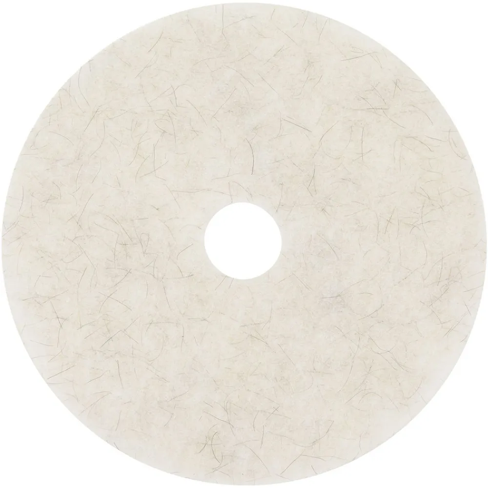 Clearance 20 in. Diameter Ultra High-Speed Natural Blend Floor Burnishing Pads 3300 - White (5/Carton) Cleaning & Janitorial Supplies