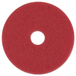20 in. Low-Speed Buffer Floor Pads - Red (5/Carton) Cleaning & Janitorial Supplies