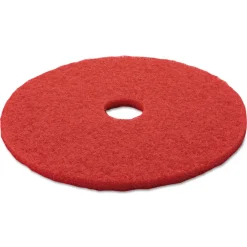 20 in. Low-Speed Buffer Floor Pads - Red (5/Carton) Cleaning & Janitorial Supplies