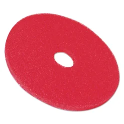 Outlet 14 in. Low-Speed Buffer Floor Pads - Red (5/Carton) Cleaning & Janitorial Supplies