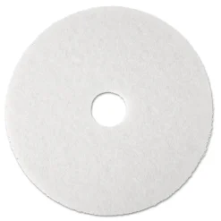 Outlet 17 in. Low-Speed Super Polishing Floor Pads - White (5/Carton) Cleaning & Janitorial Supplies