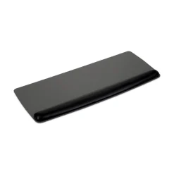 Best 25.5 in. x 10.6 in. Antimicrobial Gel Mouse Pad/Keyboard Wrist Rest Platform - Black/Silver Mouse Pads & Wrist Support