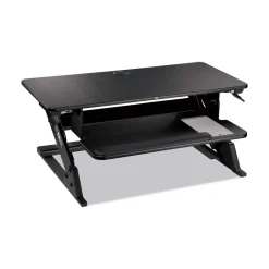 Discount 35.4 in. x 22.2 in. x 6.2 in. to 20 in. Precision Standing Desk - Black Office Furniture & Lighting