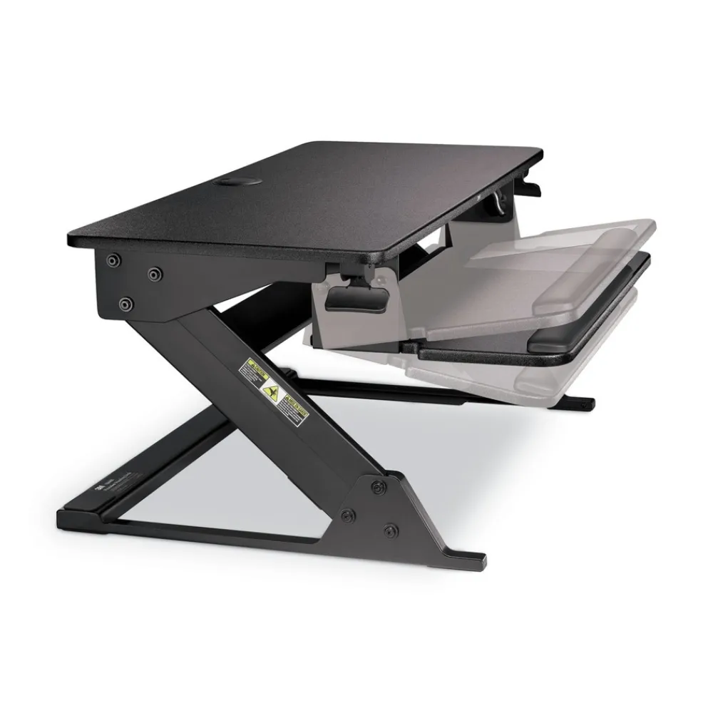Discount 35.4 in. x 22.2 in. x 6.2 in. to 20 in. Precision Standing Desk - Black Office Furniture & Lighting