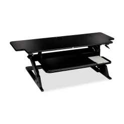 Hot 42 in. x 23.2 in. x 6.2 in. to 20 in. Precision Standing Desk - Black Office Furniture & Lighting