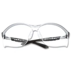 Hot BX Molded-In 2.5plus Diopter Strength Safety Glasses - Silver/Black Frame, Clear Lens Eye Protection