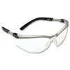 Clearance BX Molded-In 2.0plus Diopter Strength Safety Glasses - Silver/Black Frame, Clear Lens Eye Protection
