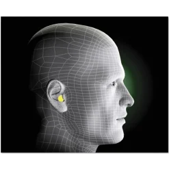 E A Rsoft Blasts Uncorded Foam Earplugs - Yellow Neon/Red Flame (200/Box) Ear Protection