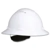 H-800 SecureFit H-Series 4-Point Pressure Diffusion Ratchet Suspension Vented Hat with UV Indicator - White Protective Head Gear