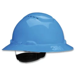 H-800 SecureFit H-Series 4-Point Pressure Diffusion Ratchet Suspension Vented Hat with UV Indicator - Blue Protective Head Gear