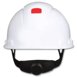 Outlet SecureFit H-Series 4-Point Pressure Diffusion Ratchet Suspension H-700 Front-Brim Cap with UV Indicator Hard Hats - White Protective Head Gear