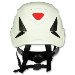 Online SecureFit X5000 Series 6-Point Pressure Diffusion Ratchet Suspension Safety Helmet - White Protective Head Gear