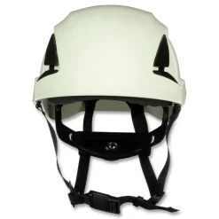 Online SecureFit X5000 Series 6-Point Pressure Diffusion Ratchet Suspension Safety Helmet - White Protective Head Gear