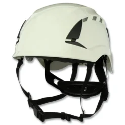 Best SecureFit X5000 Series Vented 6-Point Pressure Diffusion Ratchet Suspension Safety Helmet - White Protective Head Gear