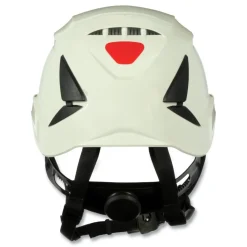 Best SecureFit X5000 Series Vented 6-Point Pressure Diffusion Ratchet Suspension Safety Helmet - White Protective Head Gear