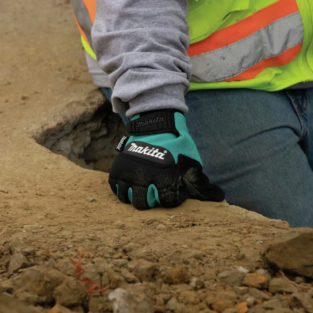 New Genuine Leather-Palm Performance Gloves - Medium Work Gloves