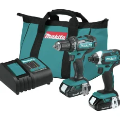 Discount 18V LXT Brushed Lithium-Ion 1/2 in. Cordless Drill Driver/1/4 in. Impact Driver Combo Kit (1.5 Ah) Combo Kits