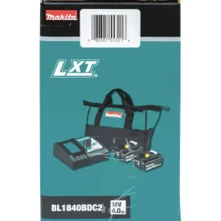 Discount 18V LXT Lithium-Ion Battery and Rapid Optimum Charger Starter Pack (4 Ah) Power Tool Accessories