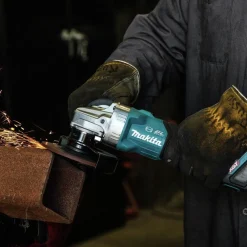 Hot 40V max XGT 1‑3/16 in. SDS‑Plus Rotary Hammer Kit with Interchangeable Chuck and 4‑1/2 in. / 5 in. Angle Grinder with Electric Brake Virtual Bundle Angle Grinders