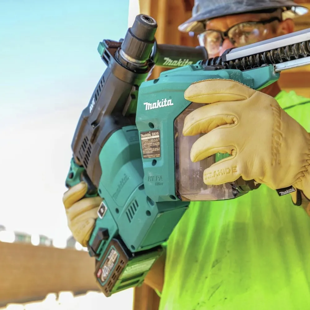 Clearance 40V max XGT 1‑3/16 in. SDS‑Plus Cordless Rotary Hammer Kit with Dust Extractor and 4‑1/2 in. / 5 in. Angle Grinder with Electric Brake Virtual Bundle Angle Grinders