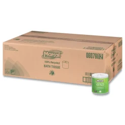 Discount 2 Ply 100% Recycled Septic Safe Bath Tissues - White (48/Carton) Paper & Dispensers