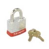 Clearance 3RED 4 Pin Tumbler Steel Body Safety Padlock Jobsite Accessories