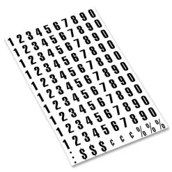Best 0.75 in. Numbers Interchangeable Magnetic Board Accessories - Black Office Presentation Supplies