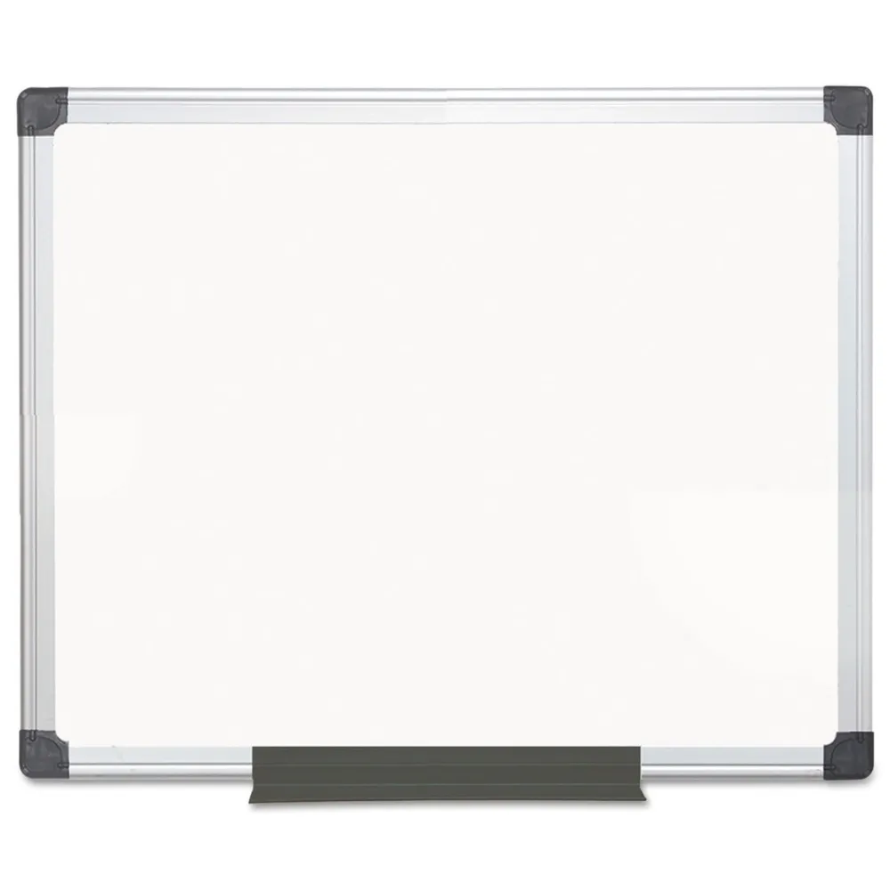 Sale 24 in. x 36 in. Aluminum Frame Value Melamine Dry Erase Board - White Office Presentation Supplies