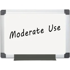 Sale 24 in. x 36 in. Aluminum Frame Value Melamine Dry Erase Board - White Office Presentation Supplies