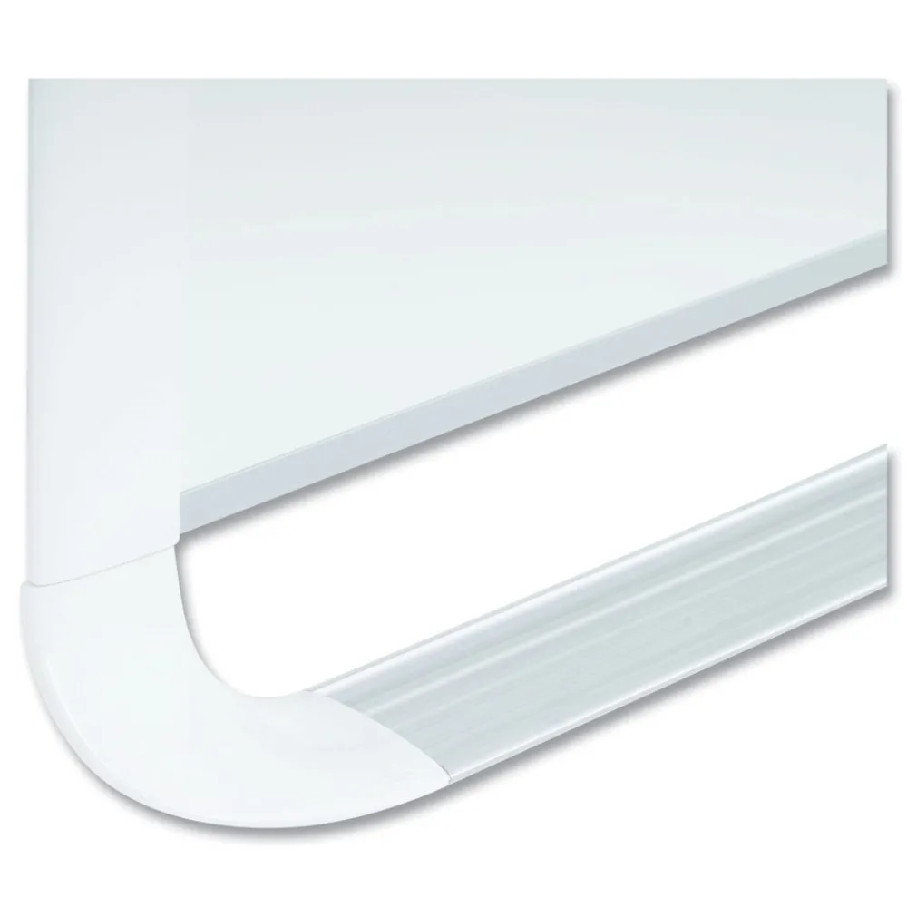 Best 36 in. x 24 in. Gold Ultra Magnetic Dry Erase Boards - White Surface, White Aluminum Frame Office Presentation Supplies