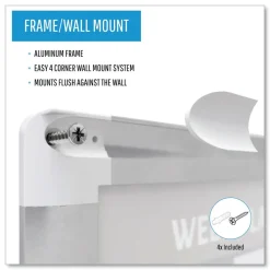 36 in. x 24 in. In-Out Magnetic Dry Erase Board - Silver Frame Office Presentation Supplies