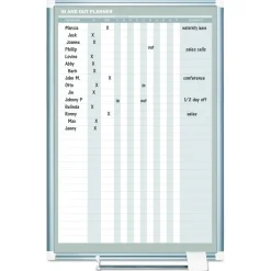 Hot 24 in. x 36 in. In-Out Magnetic Dry Erase Board - Silver Frame Office Presentation Supplies