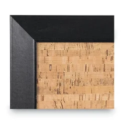 Outlet 24 in. x 18 in. Natural Cork Bulletin Board - Tan Surface/Black Wood Frame Office Presentation Supplies